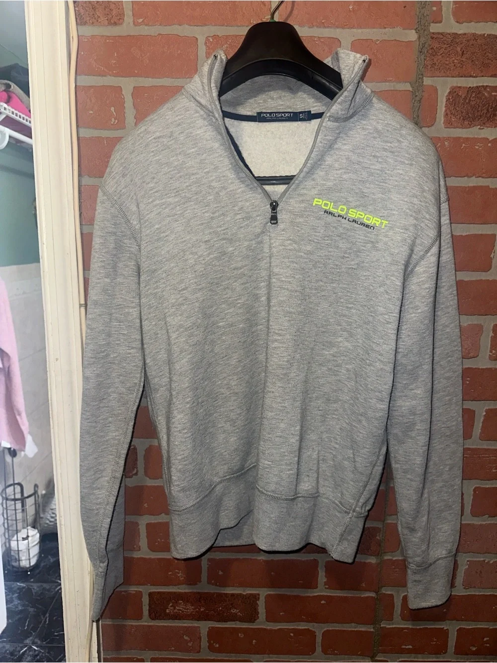 Polo by Ralph Lauren Light Gray Quarter-Zip Pullover